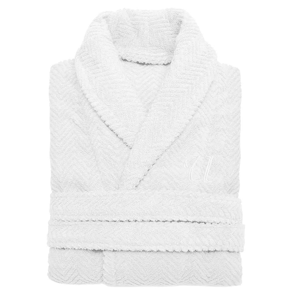 Linum Home Textiles Turkish Cotton Personalized Herringbone Weave Bathrobe, Womens Product Image