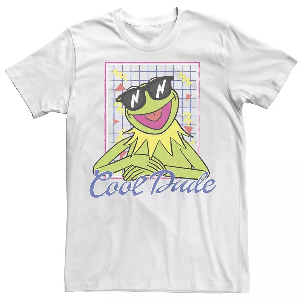 Men's The Muppets Kermit Cool Dude Graphic Tee, Size: Medium, White Product Image