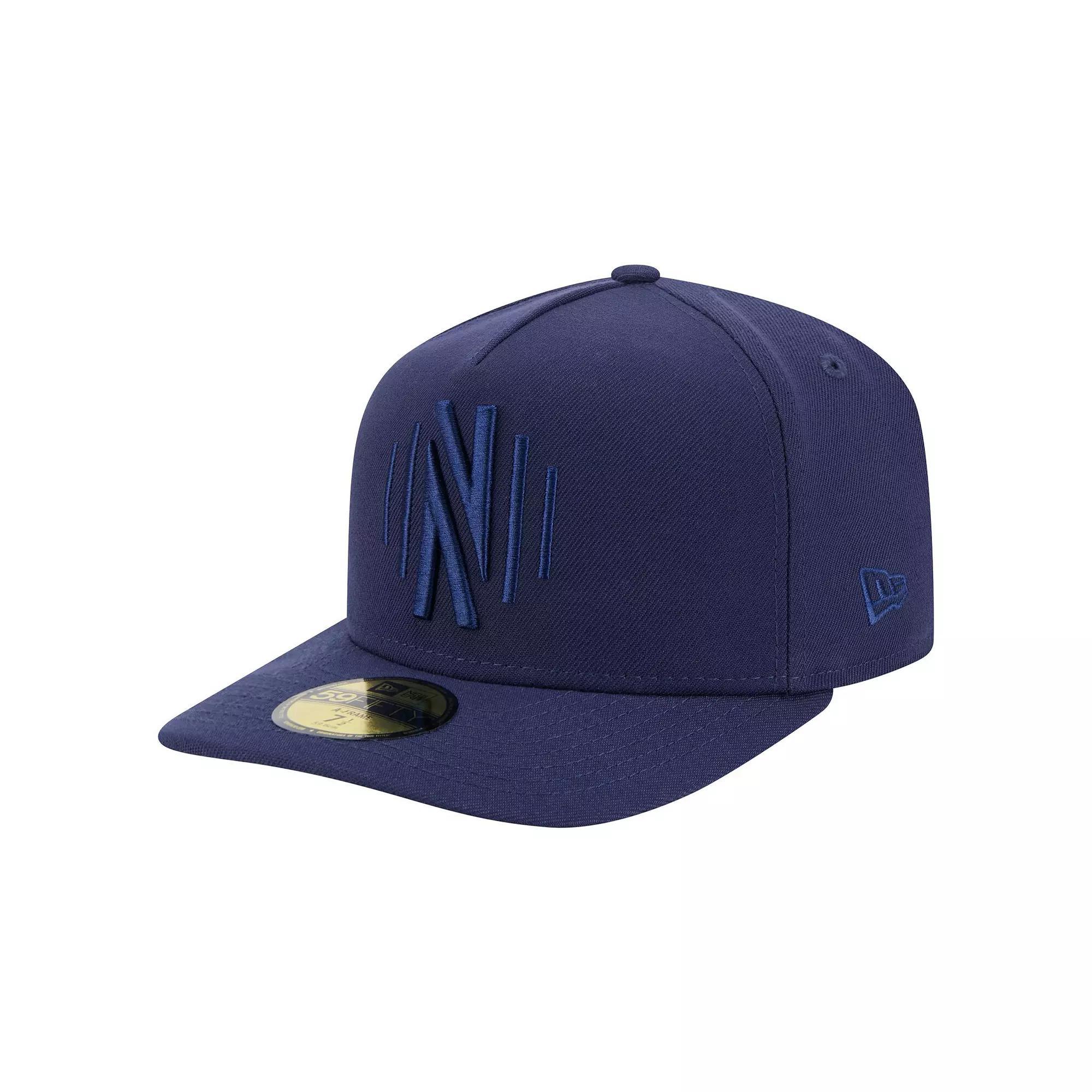 Men's New Era Navy Nashville SC Color Pack A-Frame 59FIFTY Fitted Hat, Size: 7 1/2, Mls Blue Product Image
