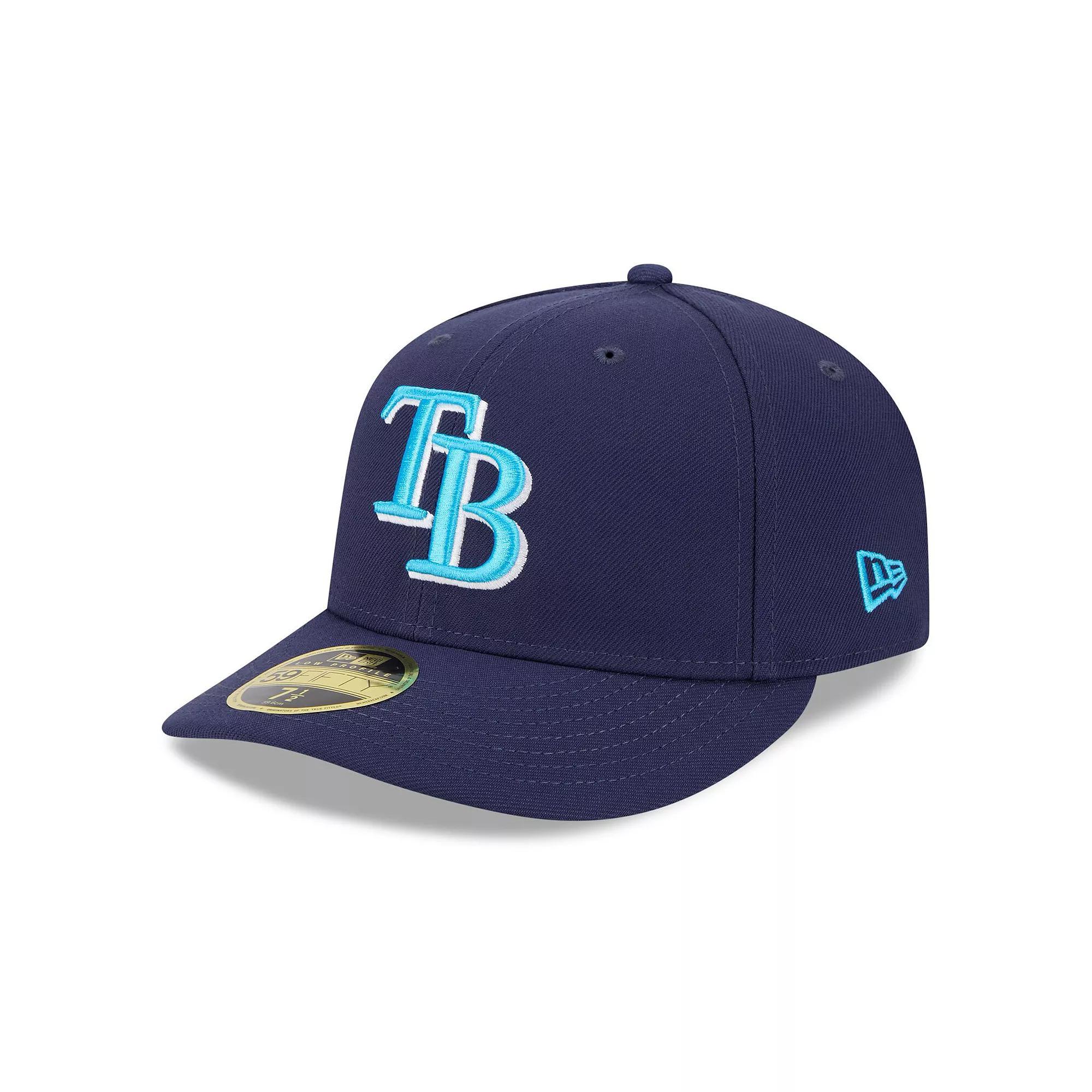 Men's New Era Navy Tampa Bay Rays 2024 Father's Day Low Profile 59FIFTY Fitted Hat, Size: 6 7/8, Blue Product Image