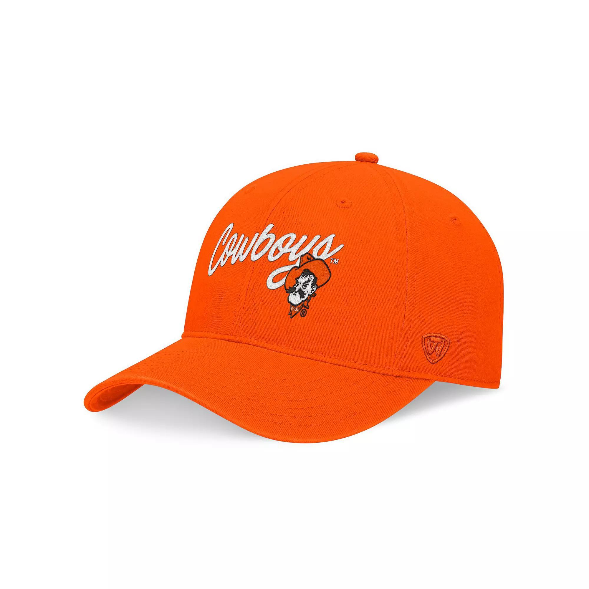 Men's Top of the World Orange Oklahoma State Cowboys Heritage CeeCee Adjustable Hat Product Image