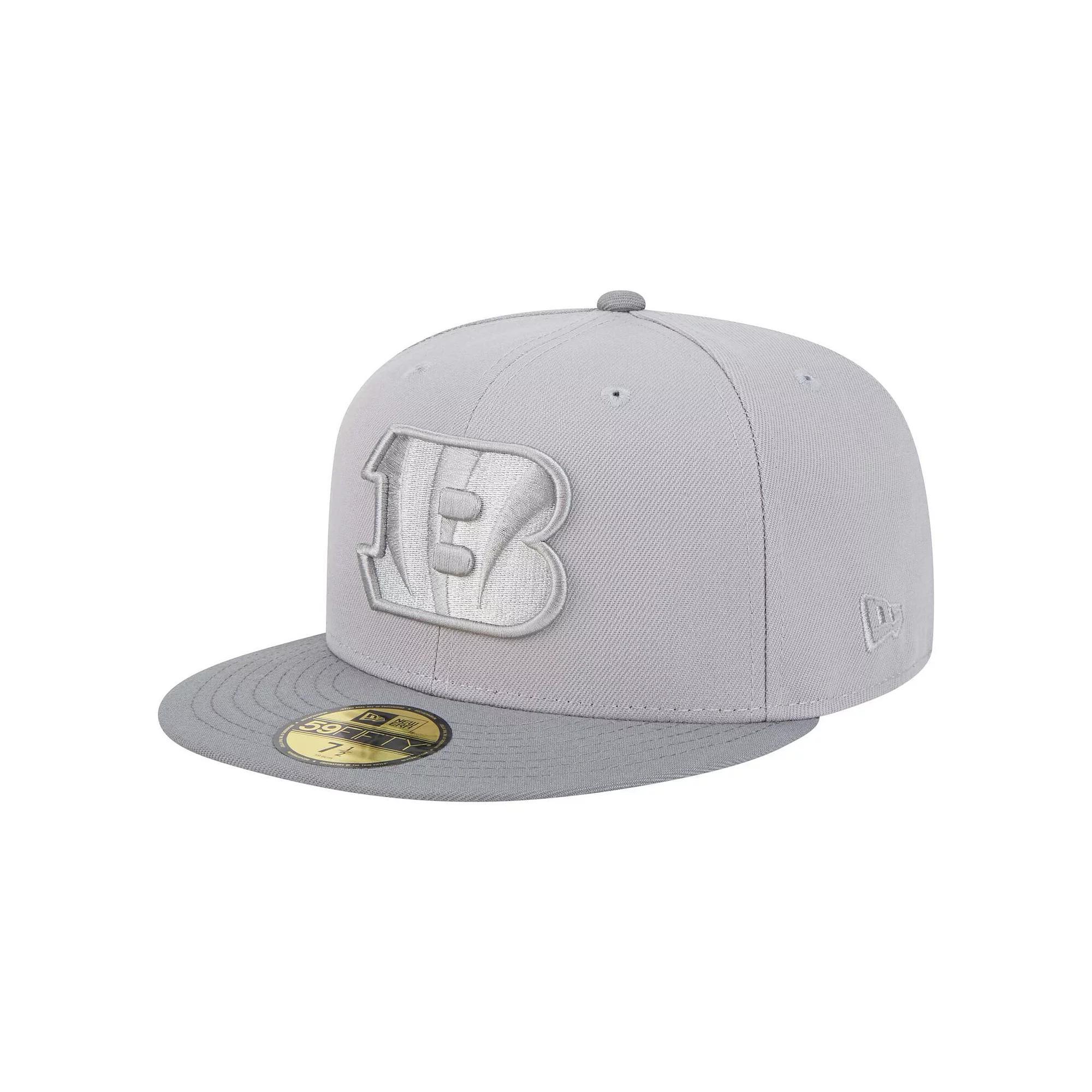 Men's New Era Gray/Graphite Cincinnati Bengals Iron Cloud 59FIFTY Fitted Hat, Size: 7 1/4, Grey Product Image