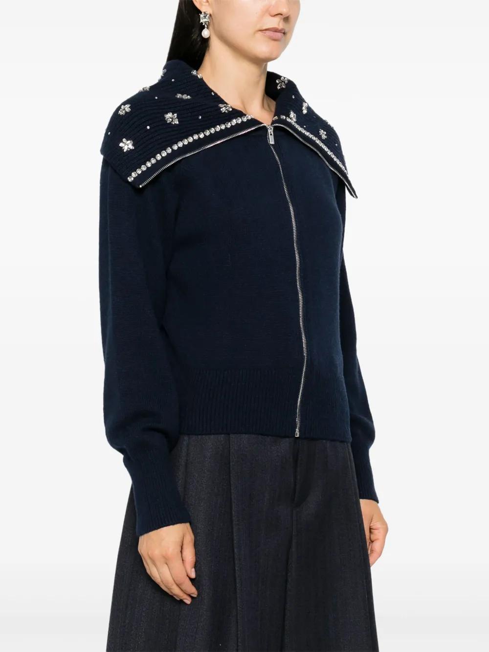 Jewellery-neck cardigan Product Image