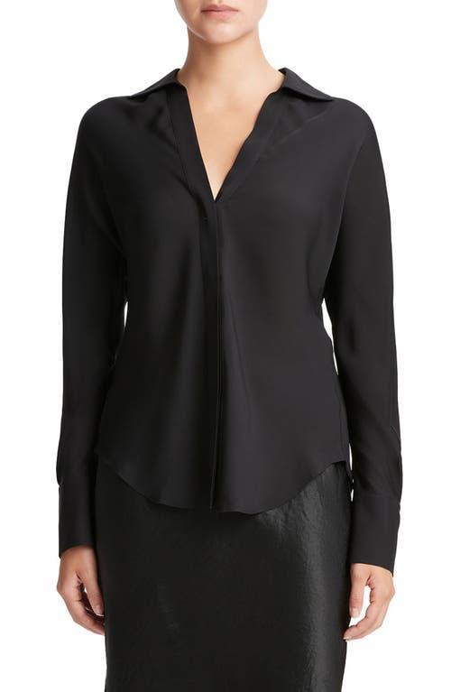 Womens Silk Slim-Fit Shirt Product Image