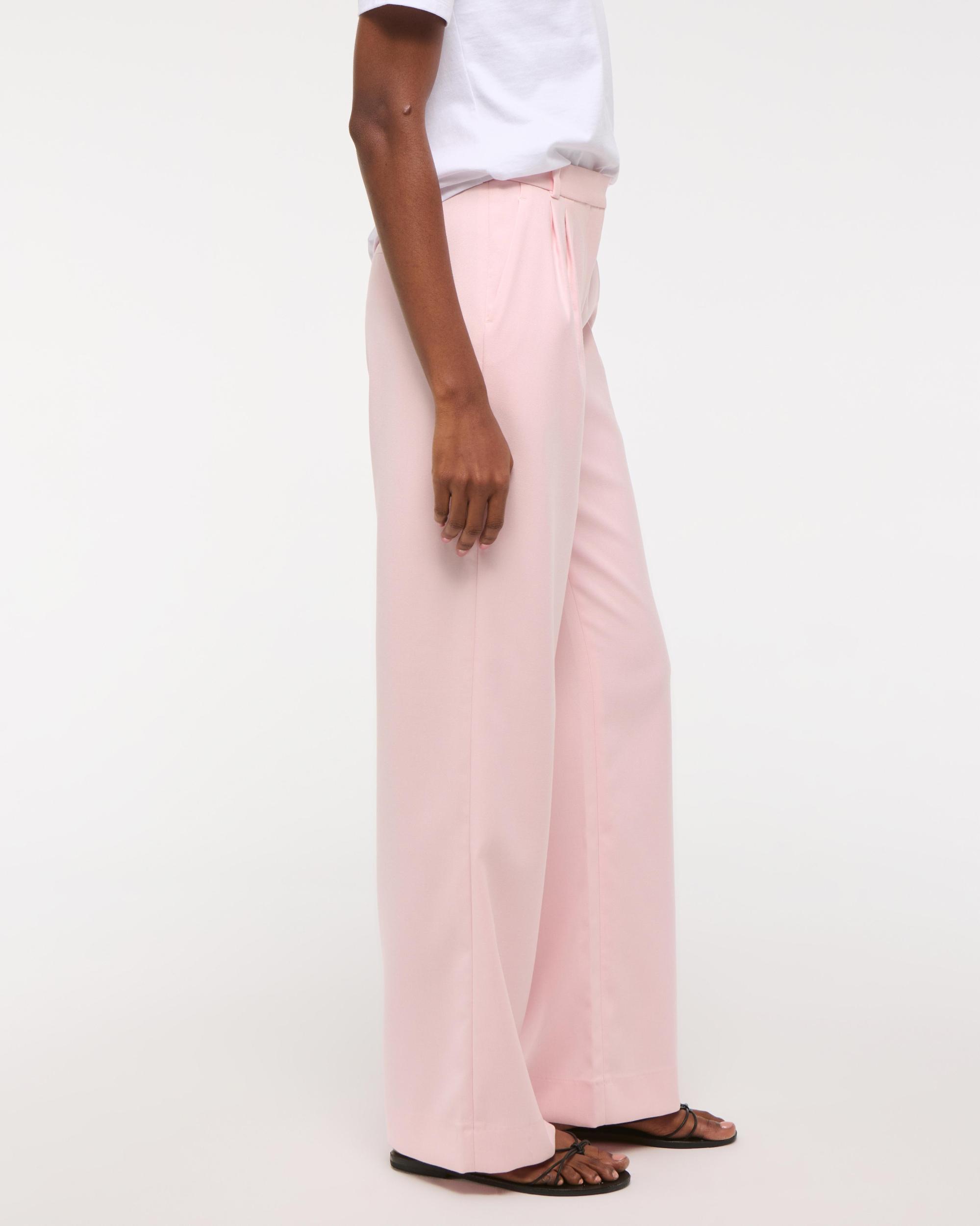 A&F Sloane Low Rise Tailored Wide Leg Pant Product Image