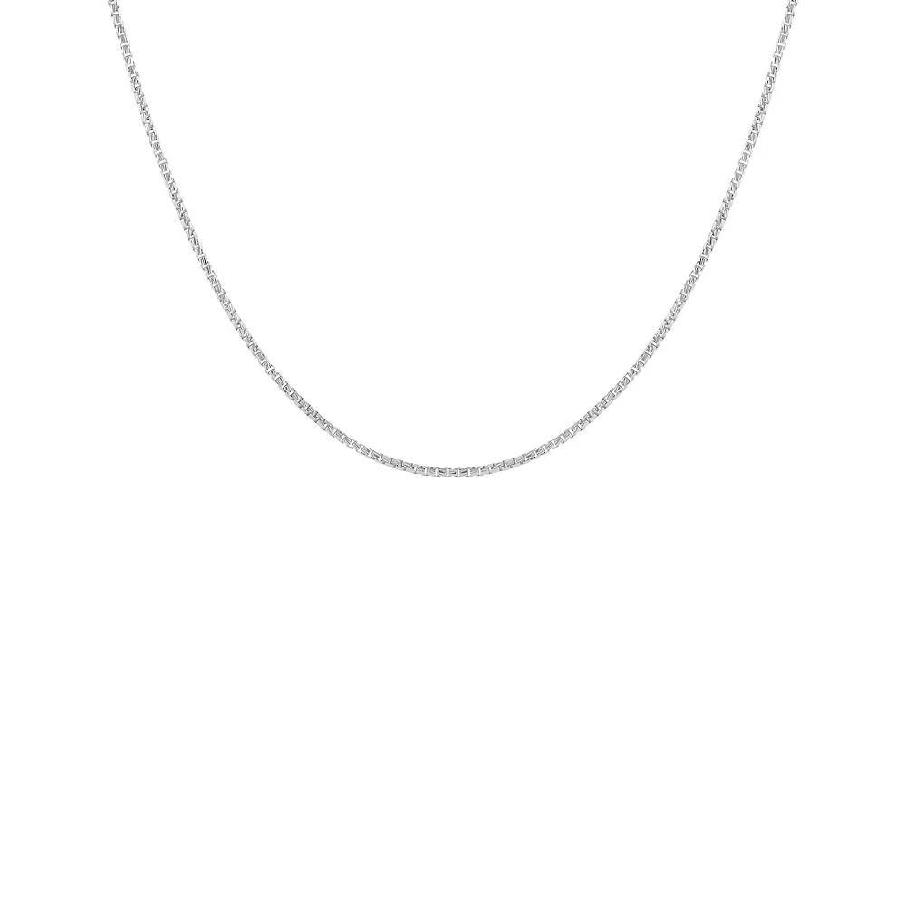 PRIMROSE Sterling Silver Rounded Box Chain Necklace, Women's, Size: 18" Product Image