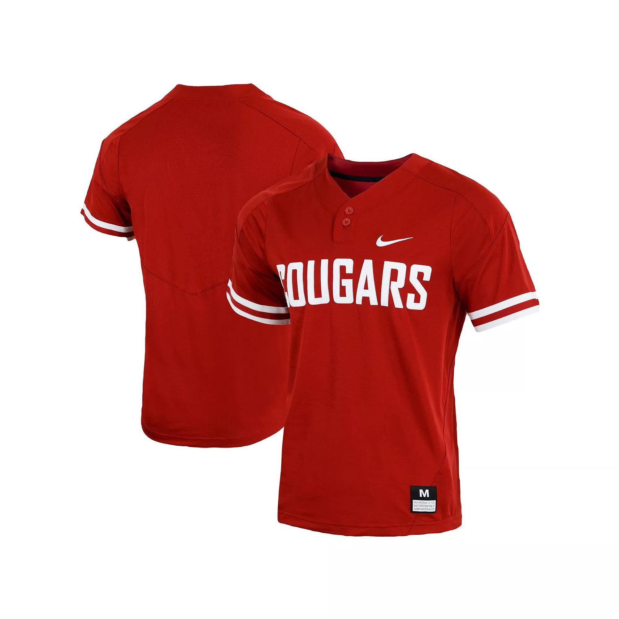 Mens Nike Crimson Washington State Cougars Replica Vapor Elite Two-Button Baseball Jersey Product Image