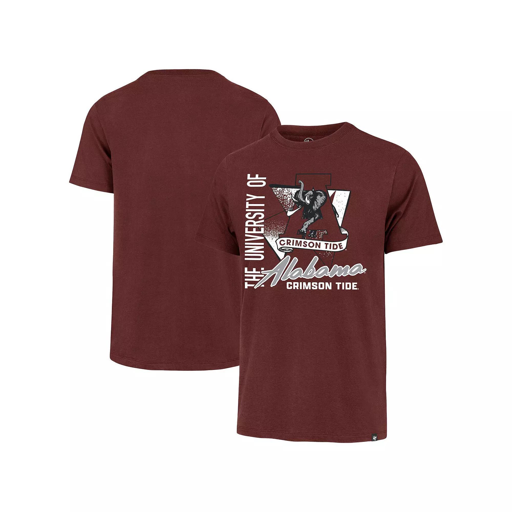 Men's '47 Crimson Alabama Crimson Tide Side Arm Franklin T-Shirt, Size: 2XL, Red Product Image