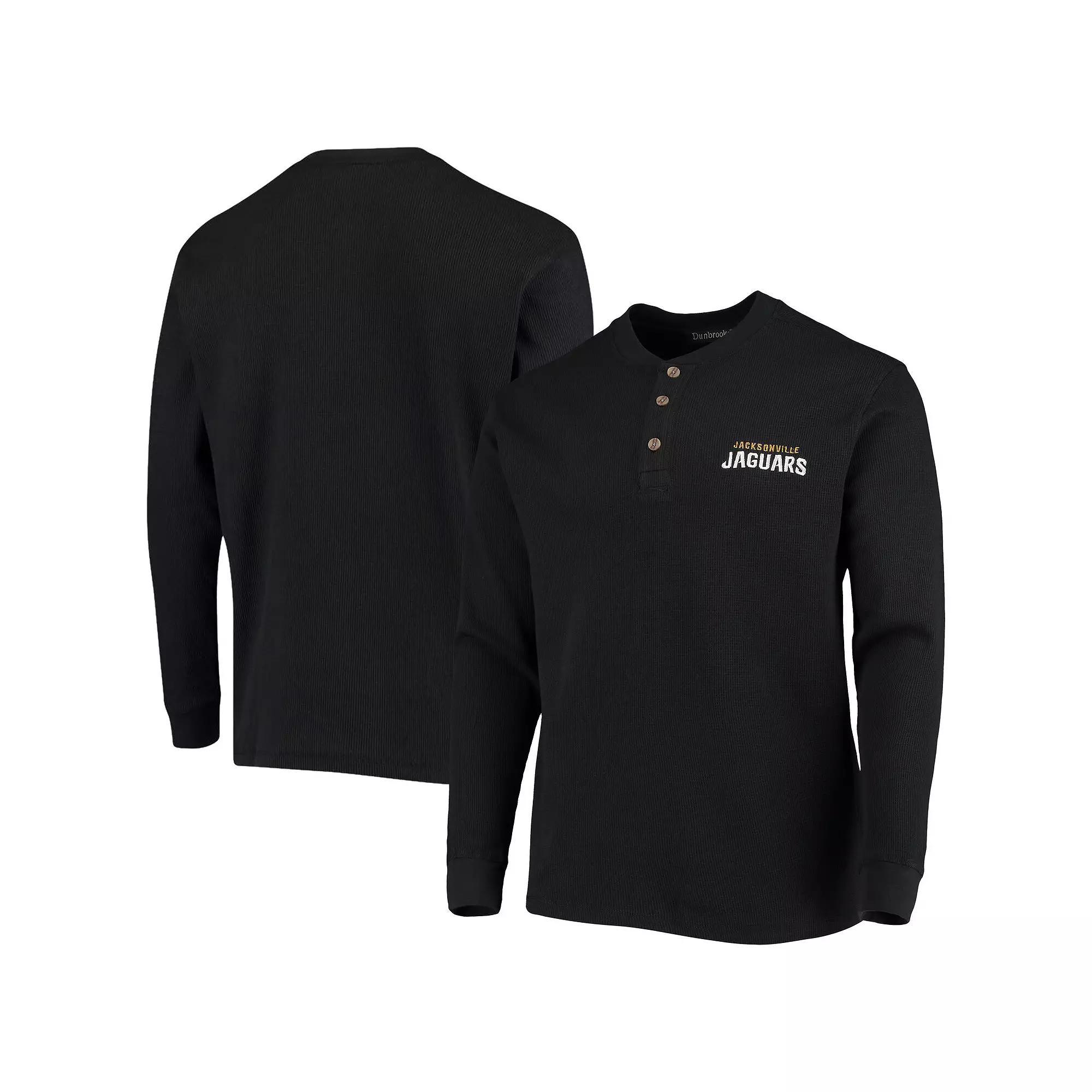 Mens Dunbrooke Jacksonville Jaguars Logo Maverick Thermal Henley Long Sleeve T-Shirt Product Image