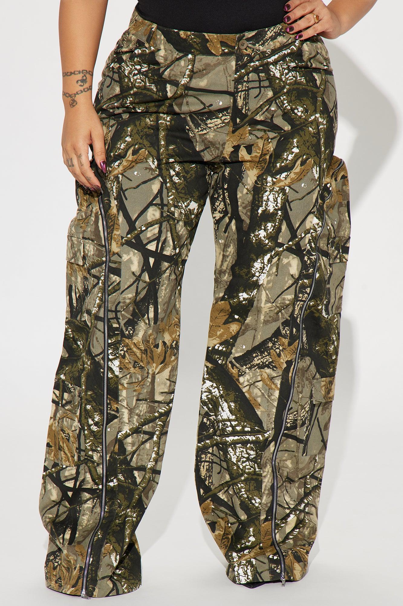 Had You Fooled Tree Camo Pant - Olive/combo Product Image