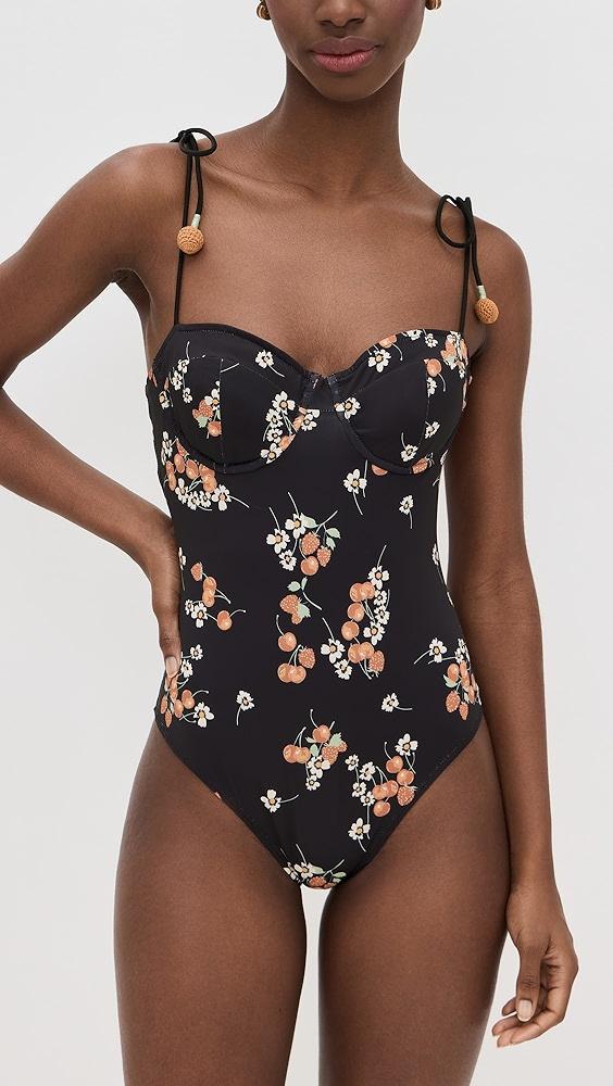 Sea Cerise Cherry Bustier One Piece | Shopbop Product Image