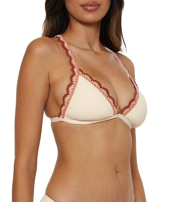 Lucky Brand Malaga Multi Color Scallop Crochet Hipster Swim Bottom Product Image