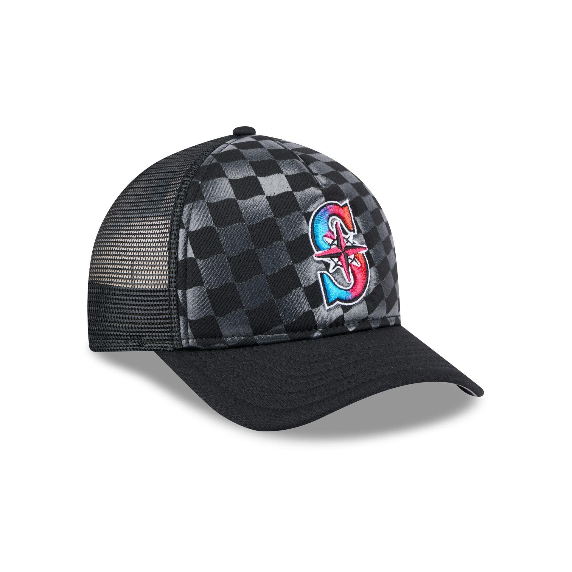 Seattle Mariners Gradient Raceway 9FORTY M-Crown A-Frame Trucker Hat Male Product Image