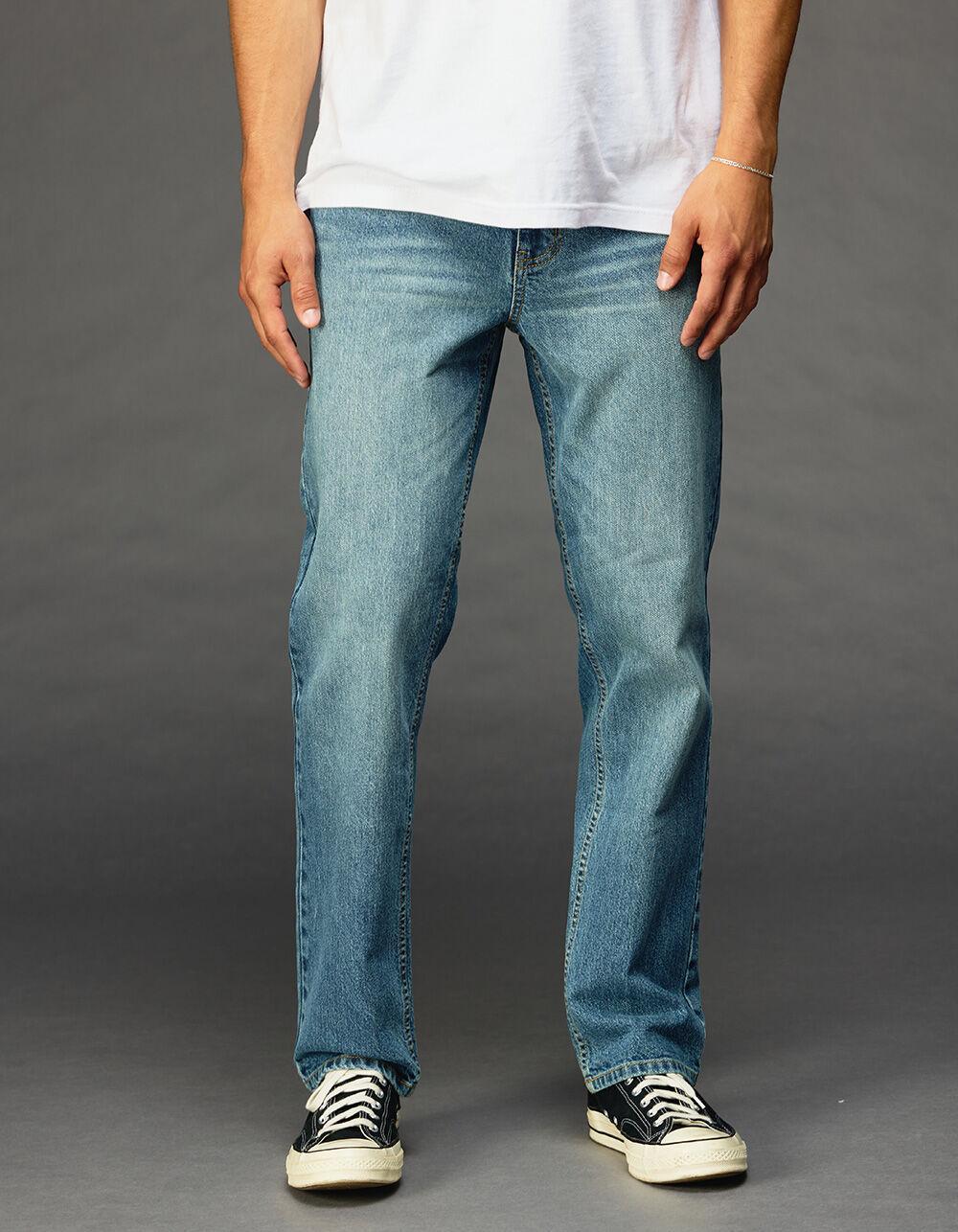RSQ Mens Slim Straight Jeans - LIGHT WASH Product Image