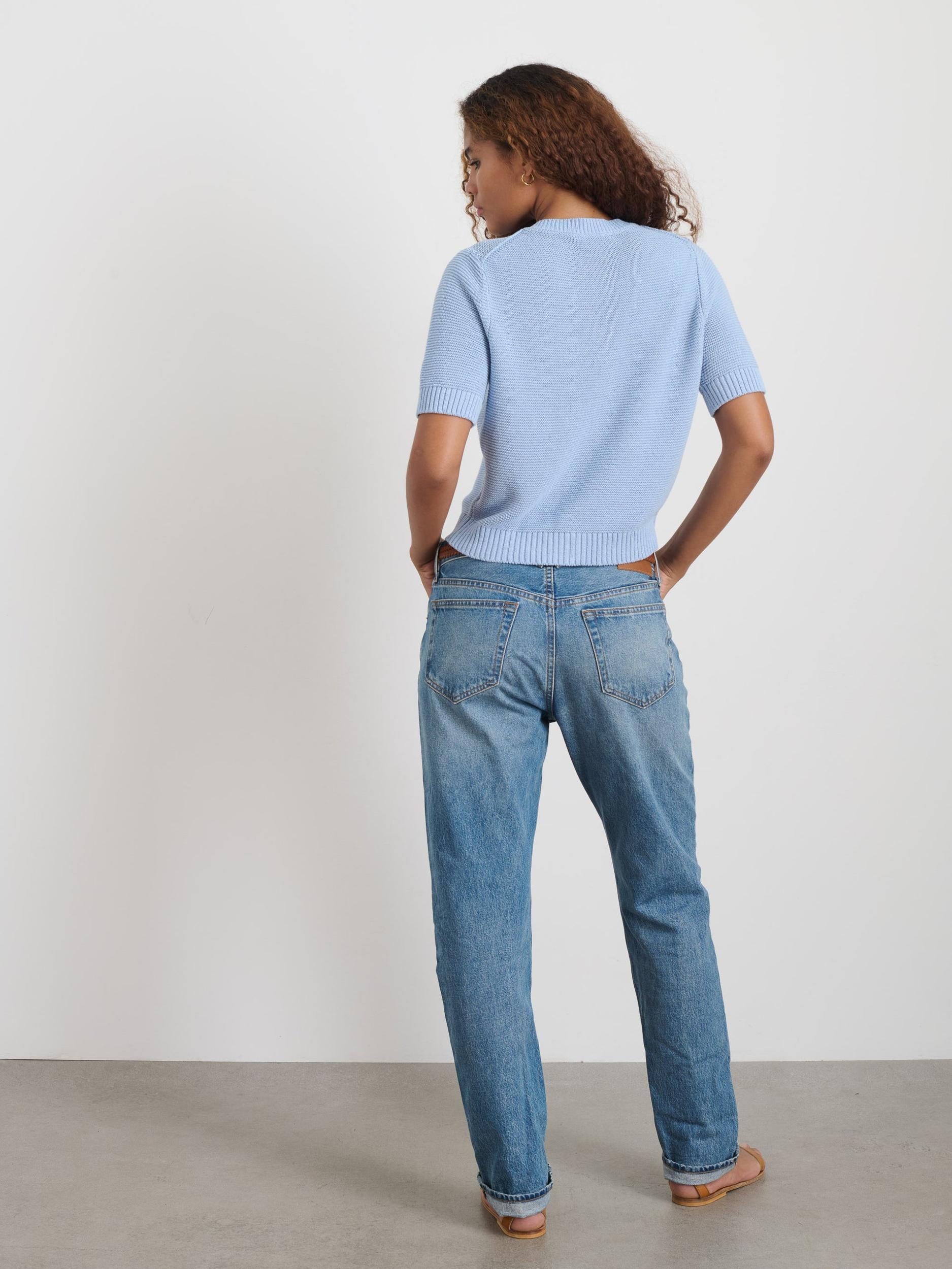Elle Sweater In Cotton Linen Product Image