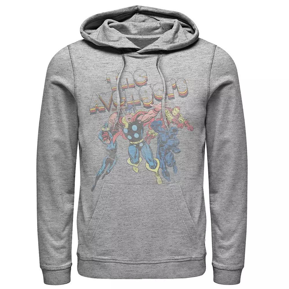 Disney's Lilo & Stitch Men's Pop Art Comic Stitch Hoodie, Size: XXL, Athletic Grey Product Image
