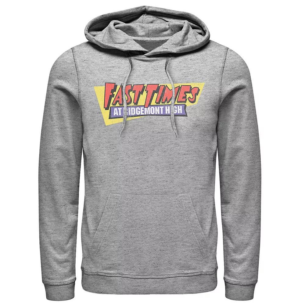 Mens Fast Times At Ridgemont Vintage Logo Hoodie Athletic Grey Product Image