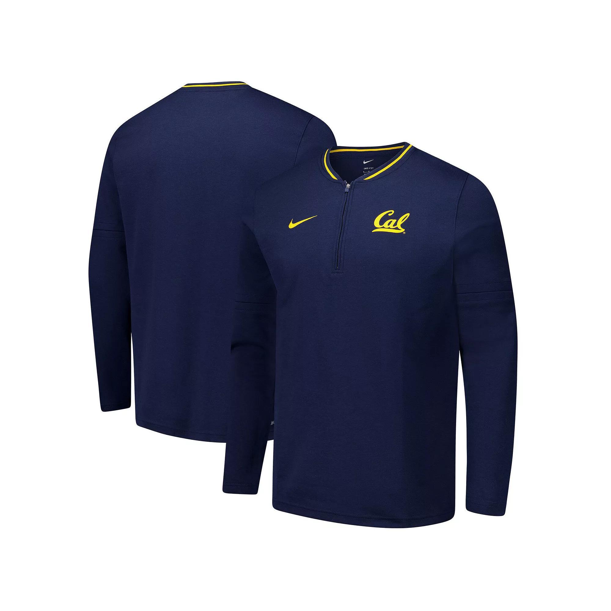 Men's Nike Navy Cal Bears Coaches Quarter-Zip Jacket, Size: Large, Blue Product Image