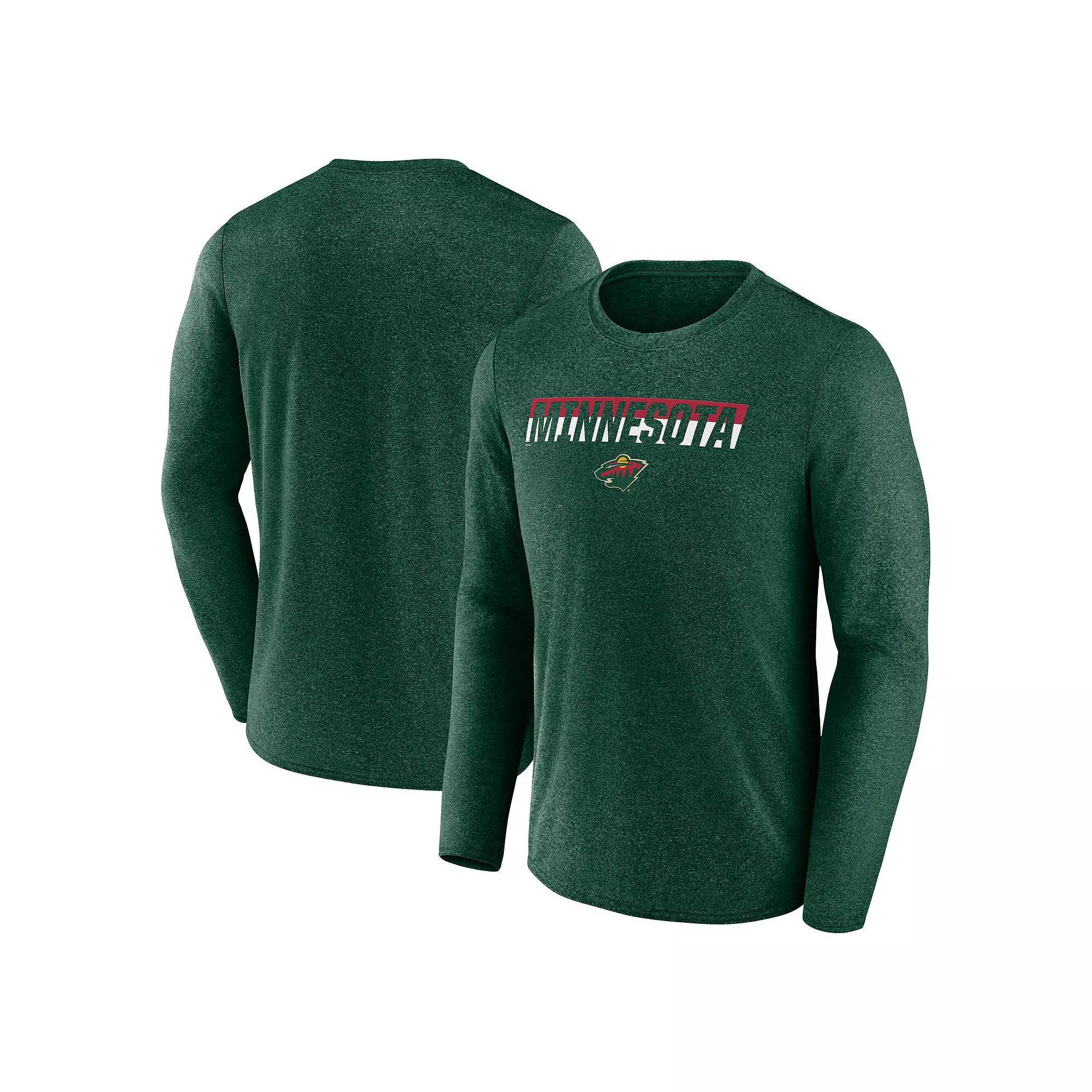 Men's Fanatics Heather Red Florida Panthers Transition Long Sleeve T-Shirt, Size: 5XL, Pnt Red Product Image
