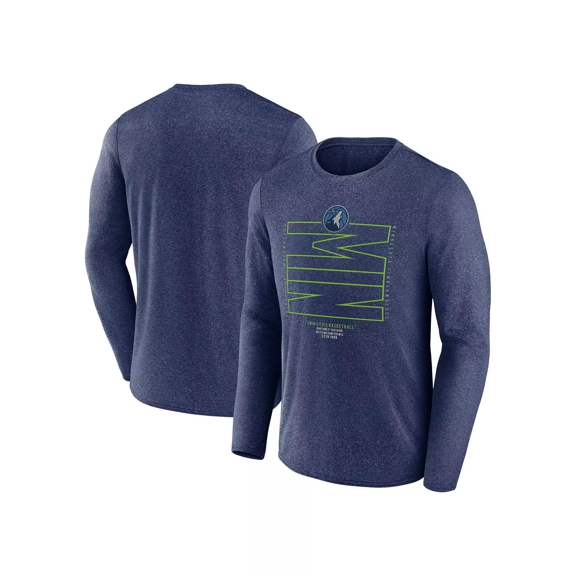 Men's Fanatics Heather Charcoal Vegas Golden Knights Transition Long Sleeve T-Shirt, Size: Large, Lvk Charco Product Image