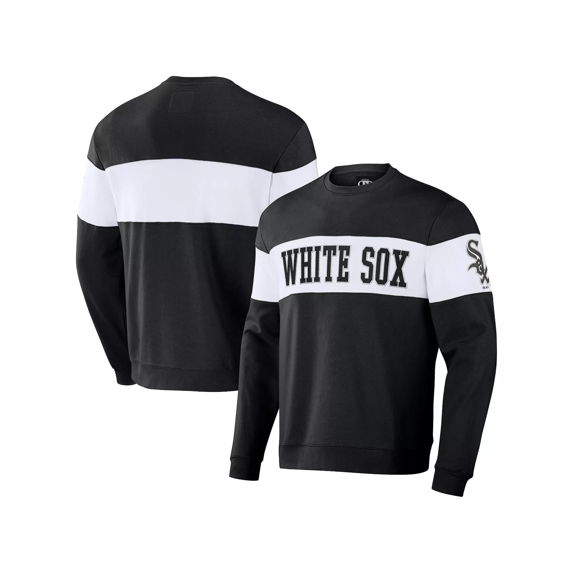 Men's Darius Rucker Collection by Fanatics Navy Houston Astros Stripe Pullover Sweatshirt, Size: Small, Blue Product Image