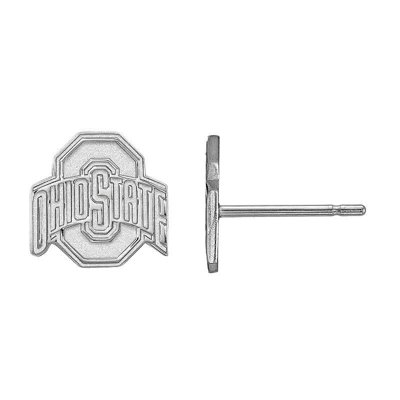 LogoArt 14K Gold Plated Ohio State Small Stud Earrings, Womens Product Image