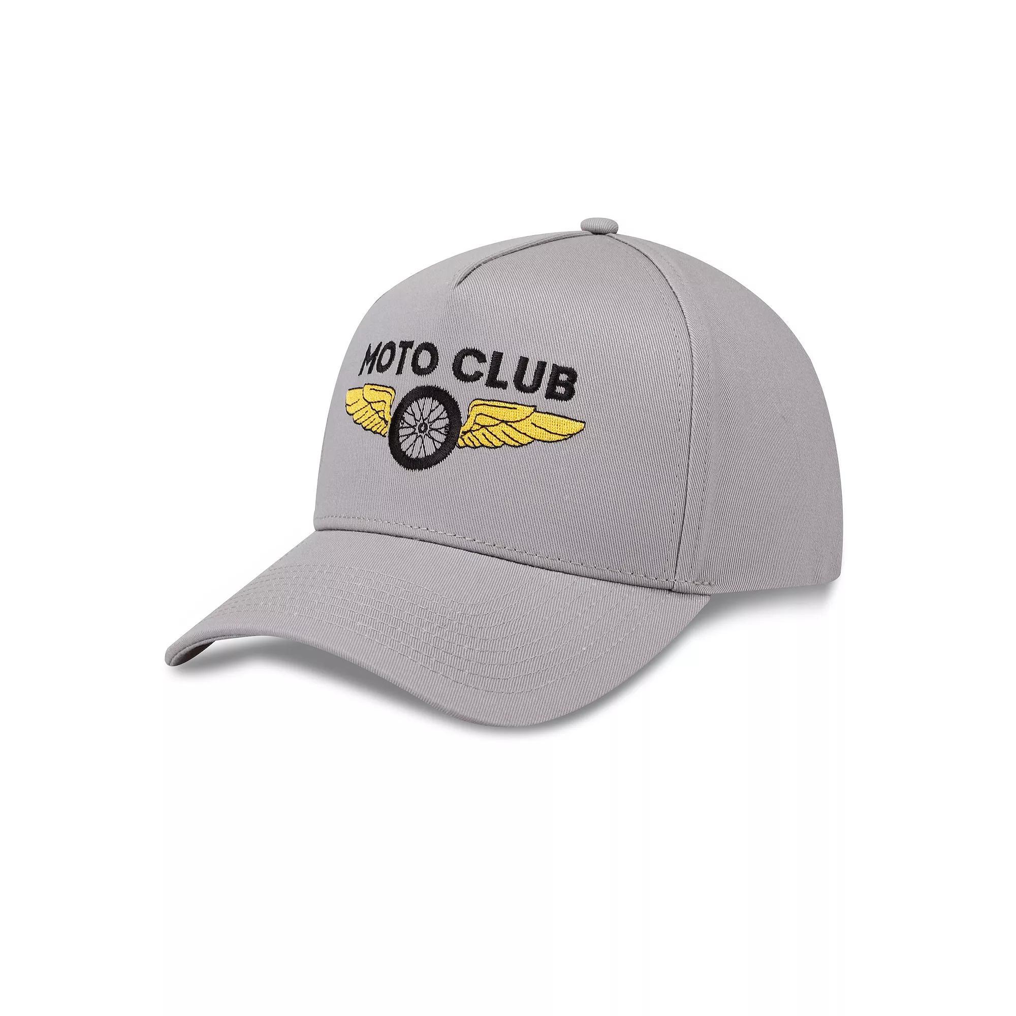 Men's Wembley Moto Club Embroidered Hat, Grey Product Image