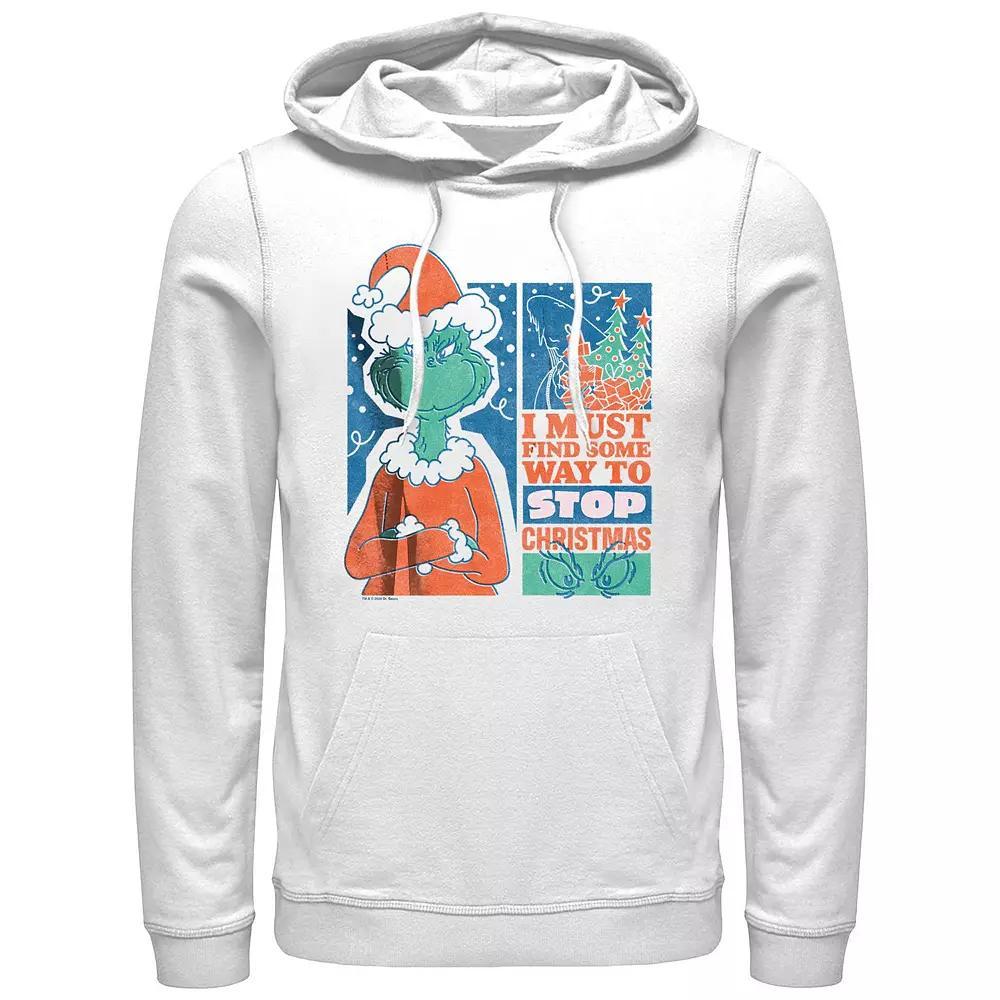 Big & Tall Dr. Seuss Grinch Must Stop Christmas Graphic Hoodie, Men's, Size: XL, White Product Image