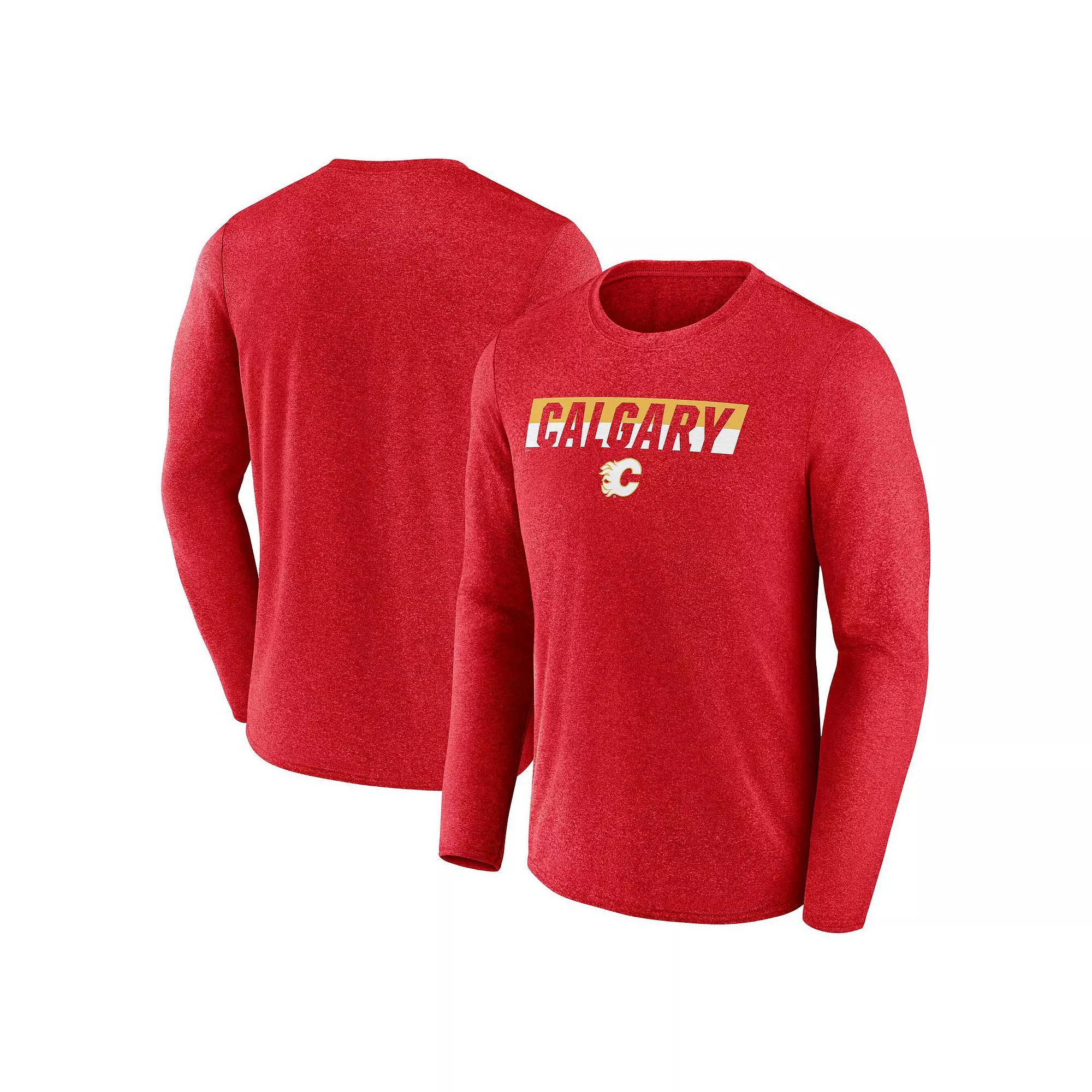 Men's Fanatics Heather Charcoal Vegas Golden Knights Transition Long Sleeve T-Shirt, Size: Large, Lvk Charco Product Image