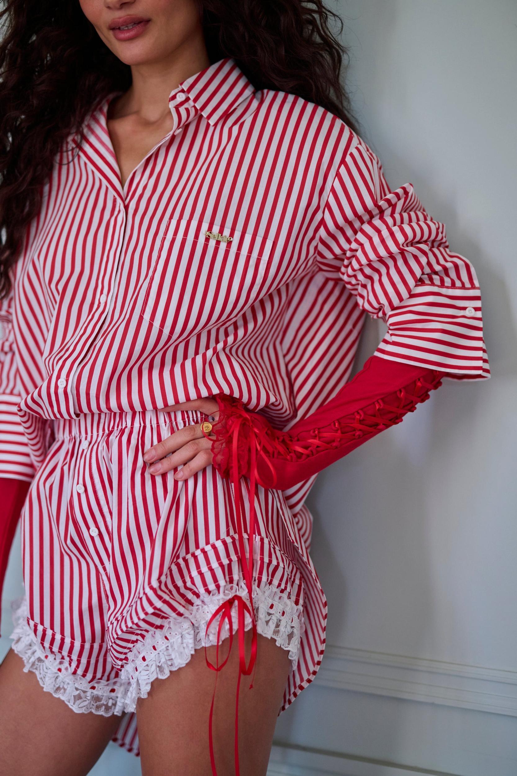 The Candy Stripe Boyfriend Boxer Product Image