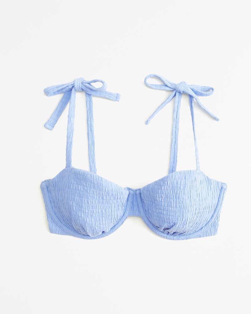 Curve Love Tie-Strap Underwire Bikini Top Product Image
