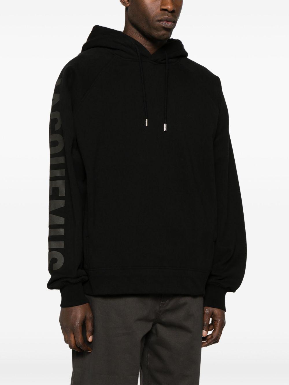 Le Hoodie Typo cotton top Product Image
