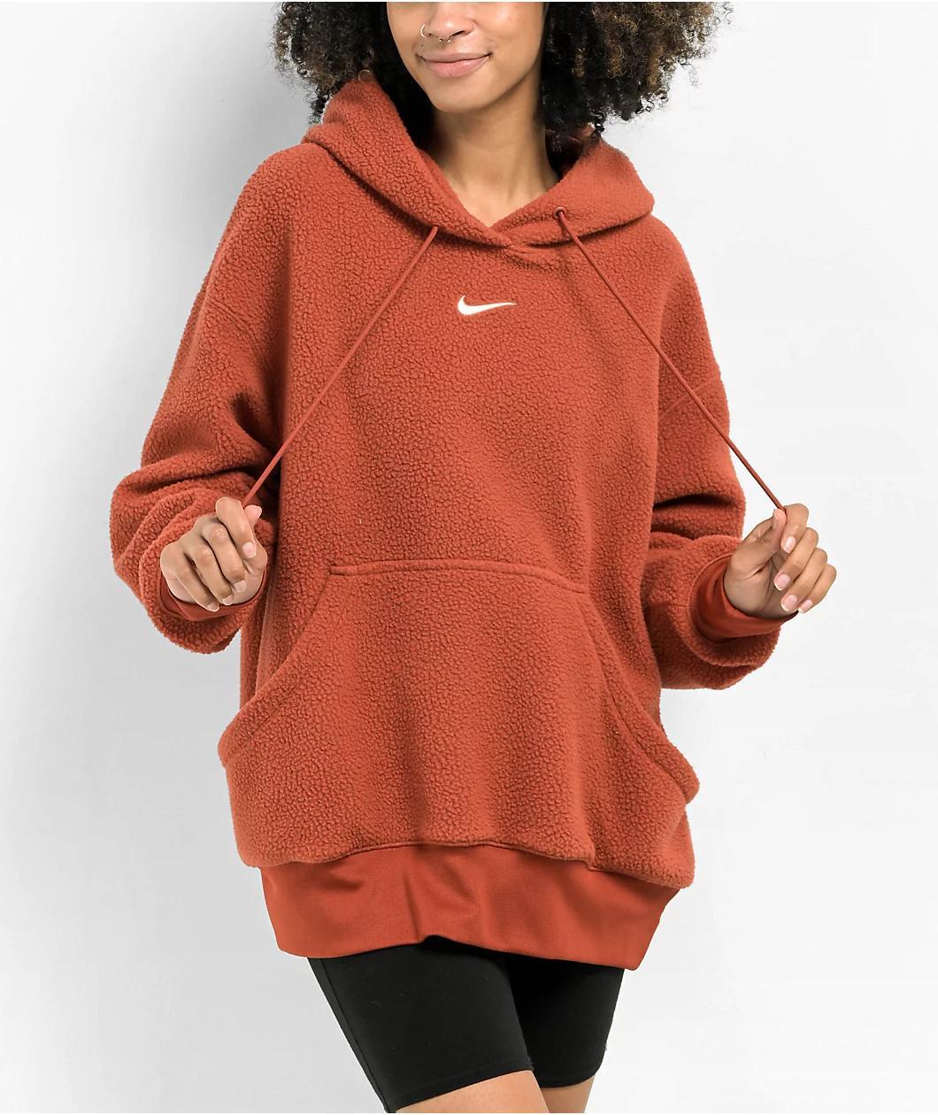 Nike Sportswear Rugged Orange Fleece Hoodie Product Image