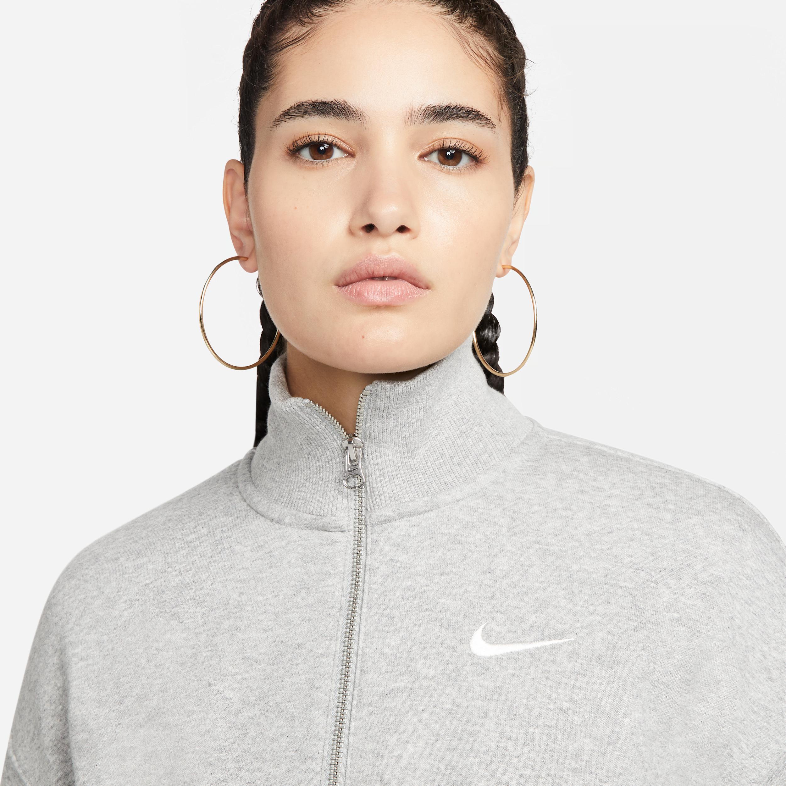 Women's Nike Sportswear Phoenix Fleece 1/4-Zip Cropped Sweatshirt Product Image