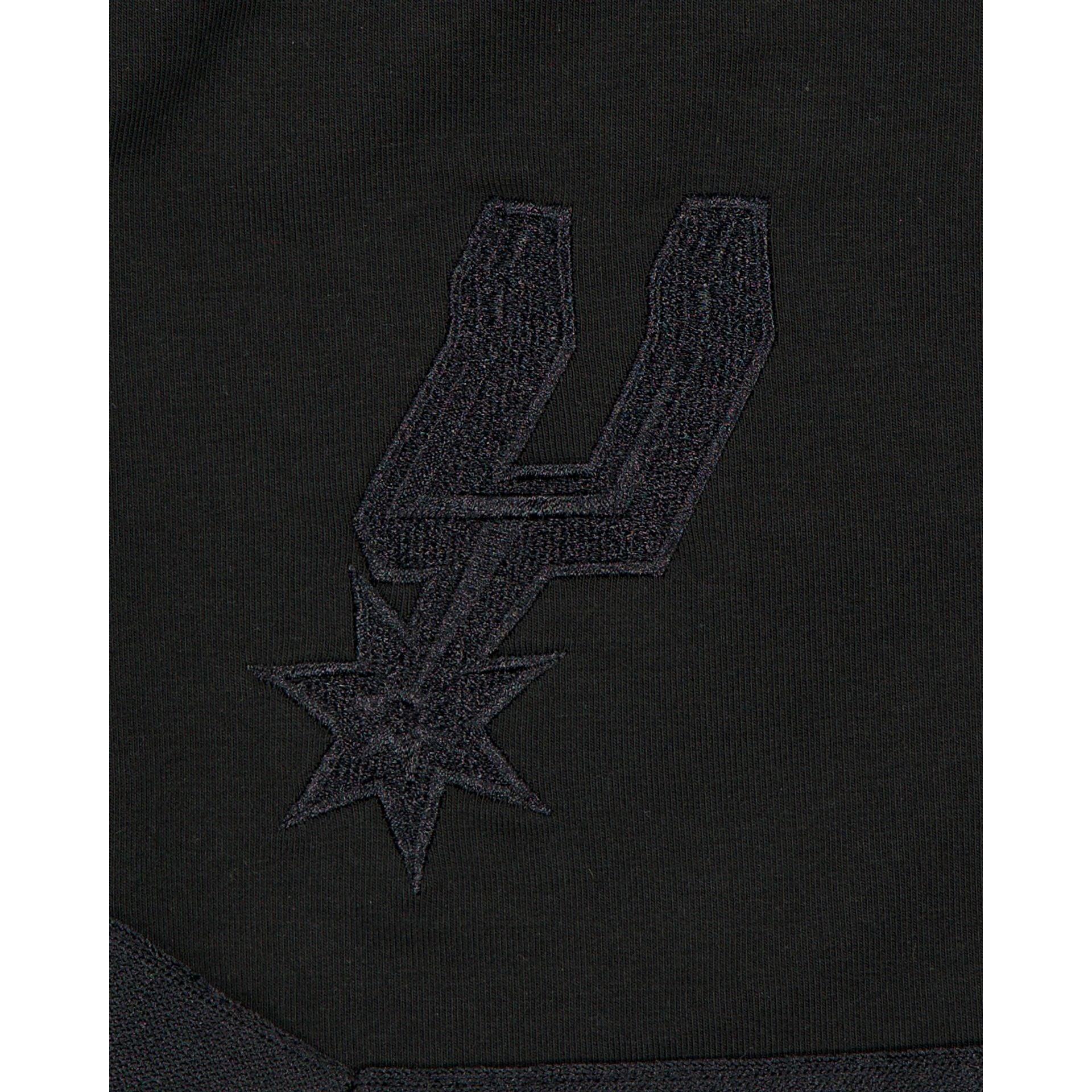San Antonio Spurs Black on Black Logo Select Shorts Male Product Image