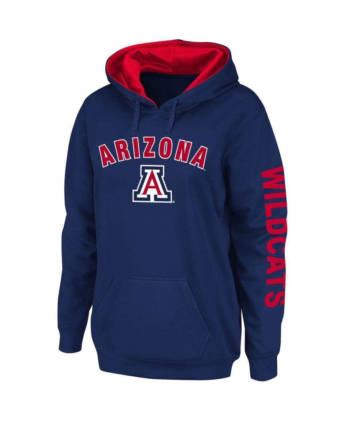 Women's Colosseum Navy Arizona Wildcats Loud and Proud Pullover Hoodie, Size: 2XL, Blue Product Image