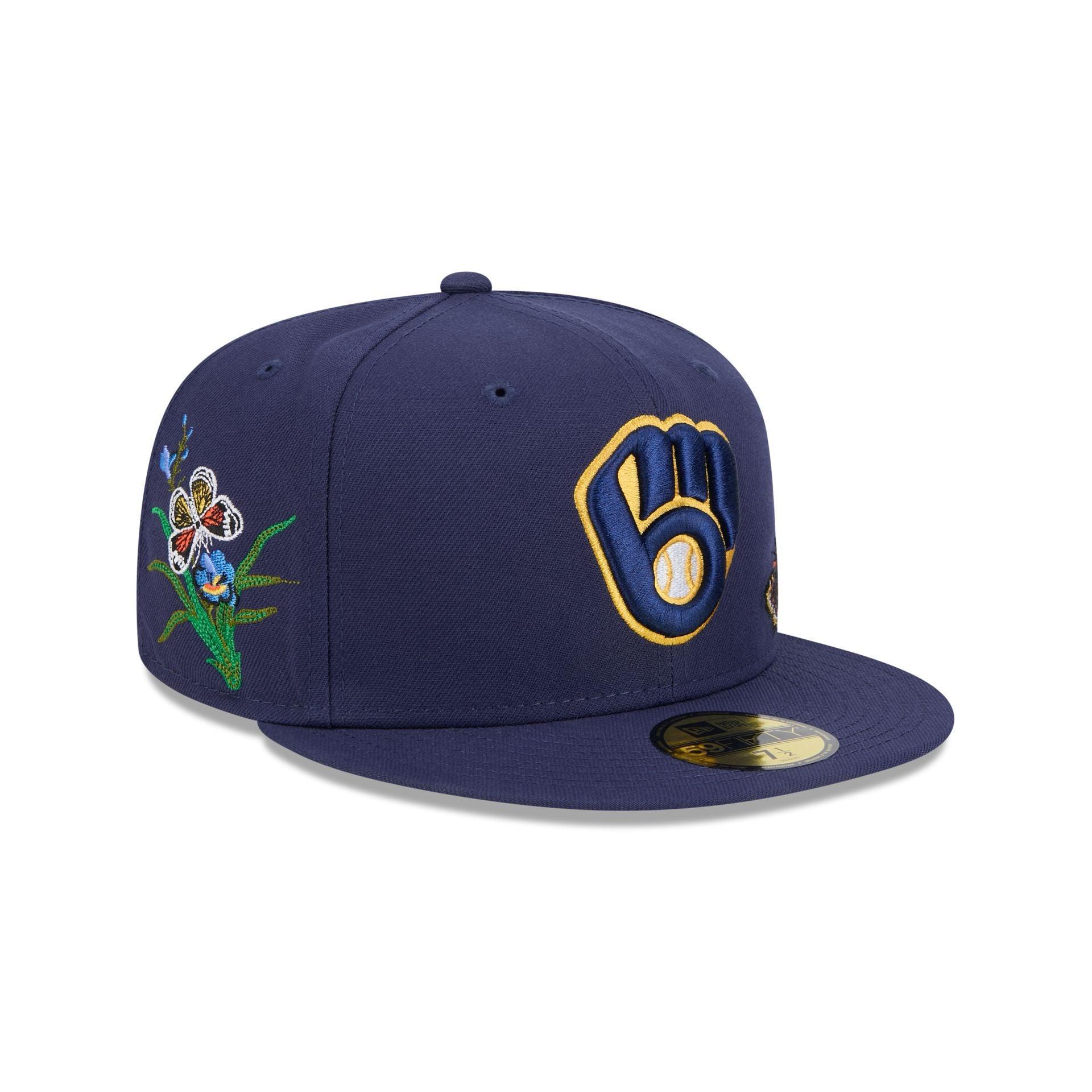 FELT x Milwaukee Brewers Navy 59FIFTY Fitted Hat Male Product Image