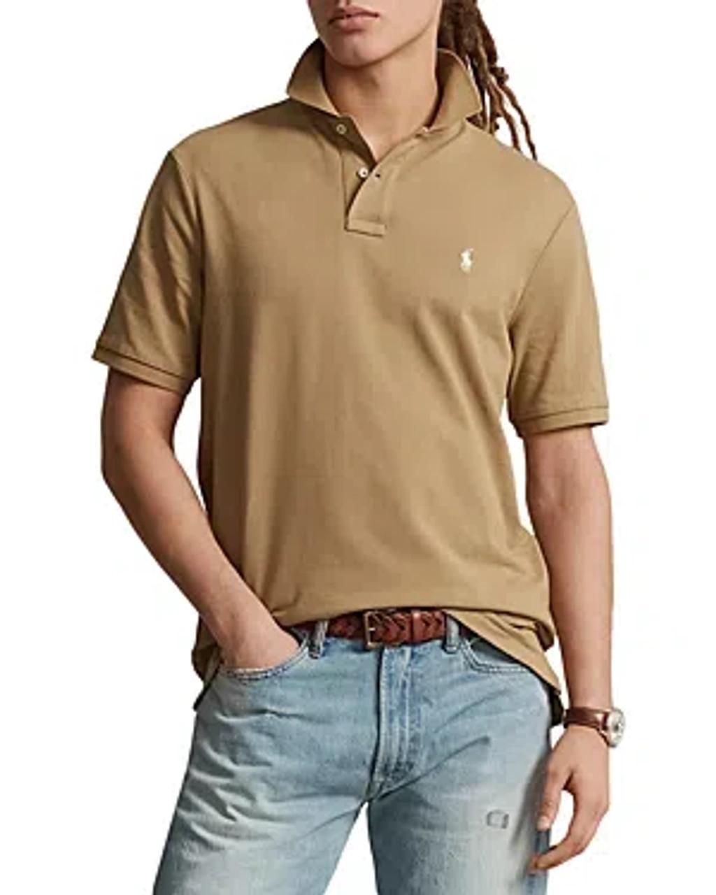 Polo Ralph Lauren Custom Slim Fit Mesh Polo Shirt Product Image