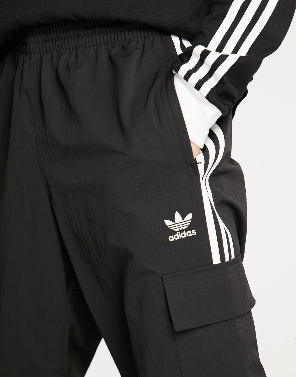 adidas Adicolor Classics 3-Stripes Cargo Pants Black S Mens Product Image