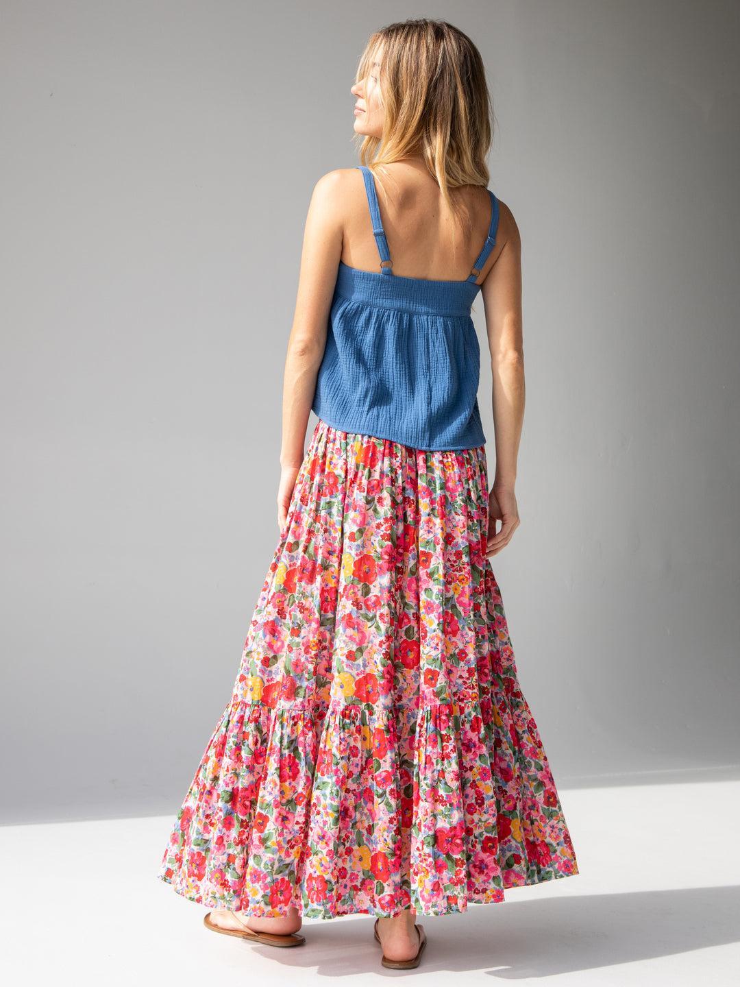 Flora Cotton Convertible Maxi Skirt Product Image