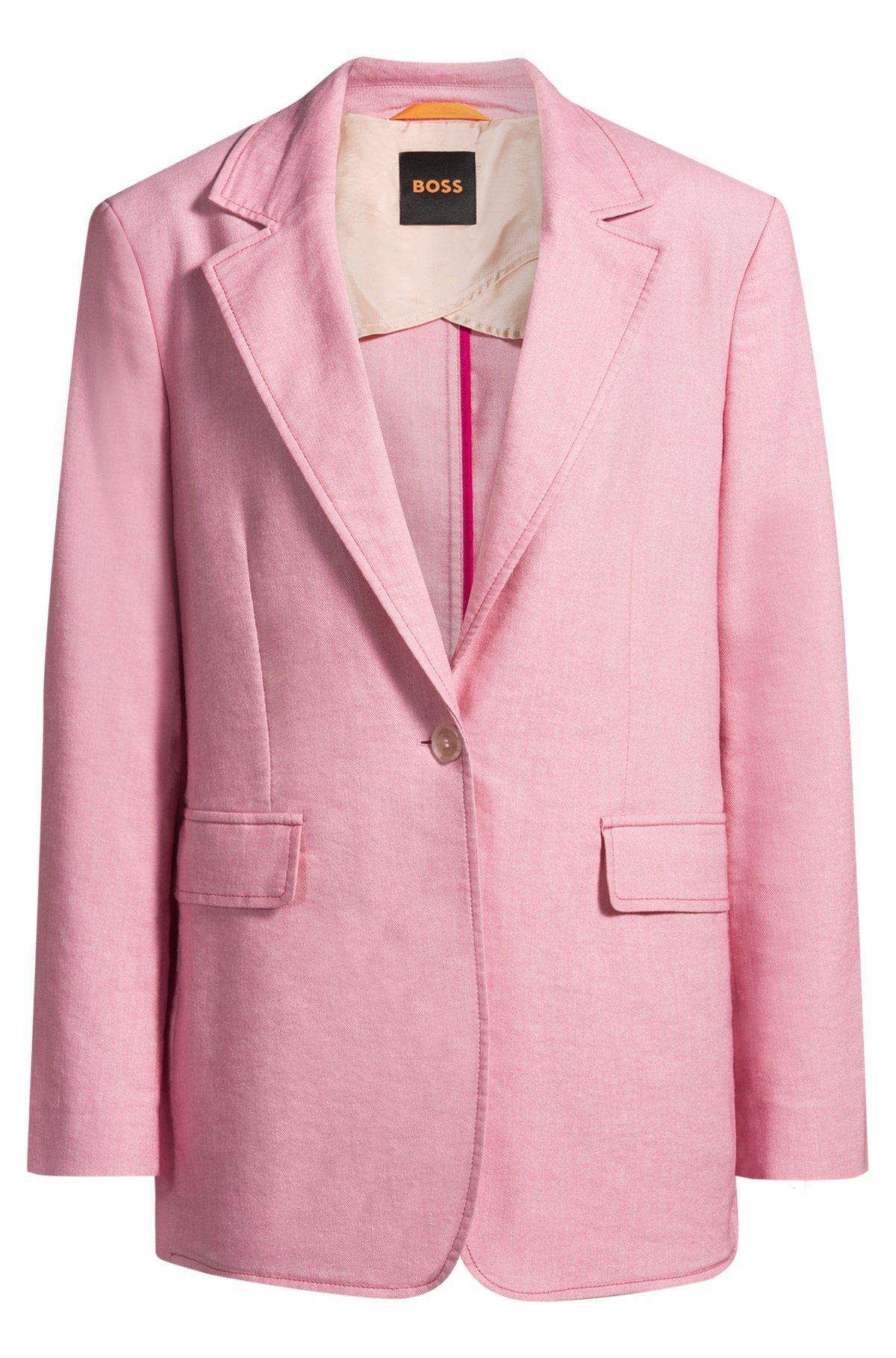Single-breasted blazer with notch lapels Product Image