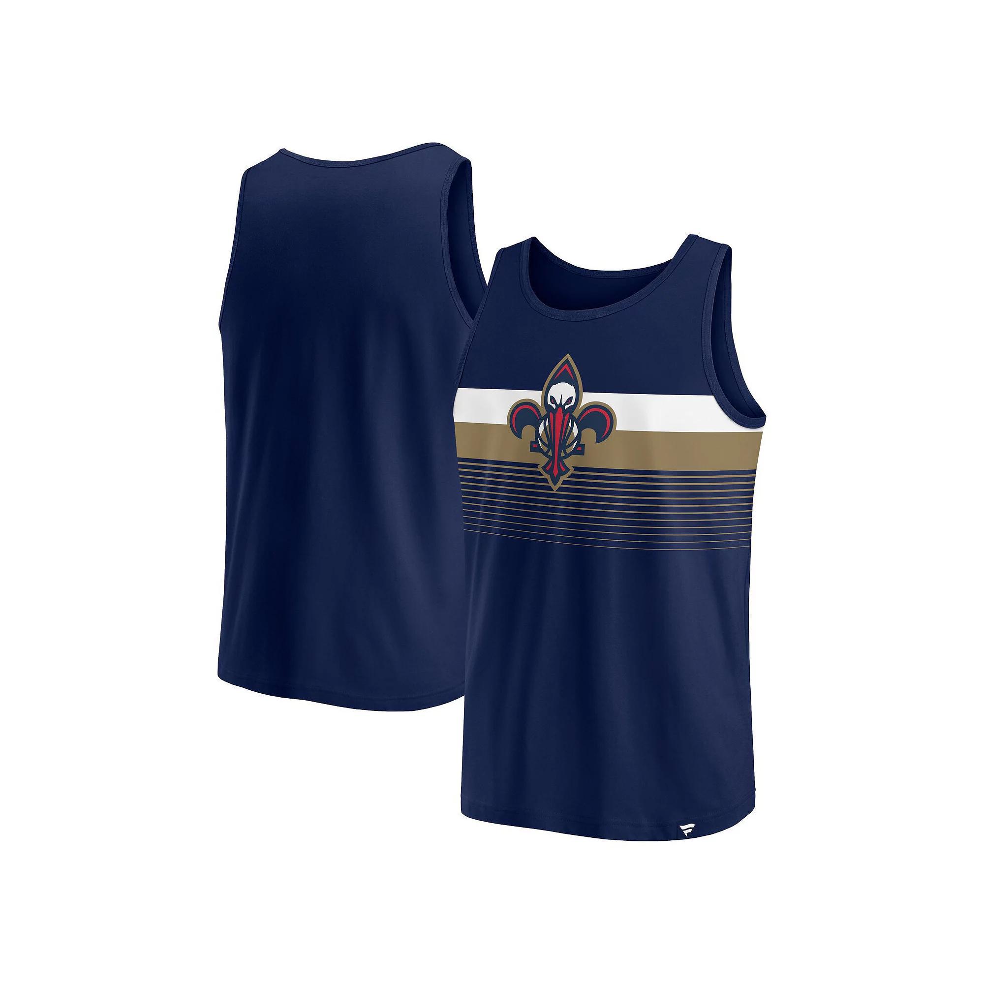 Men's Fanatics Branded Navy New Orleans Pelicans Wild Game Tank Top, Size: Small, Blue Product Image