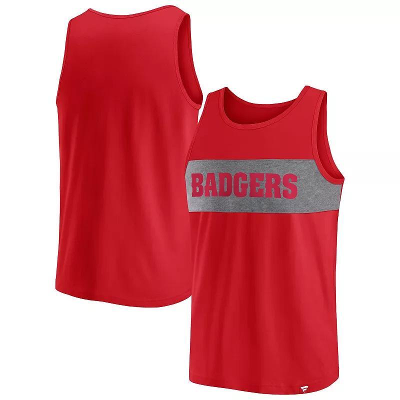 Mens Fanatics Branded Wisconsin Badgers Perfect Changeover Tank Top Product Image