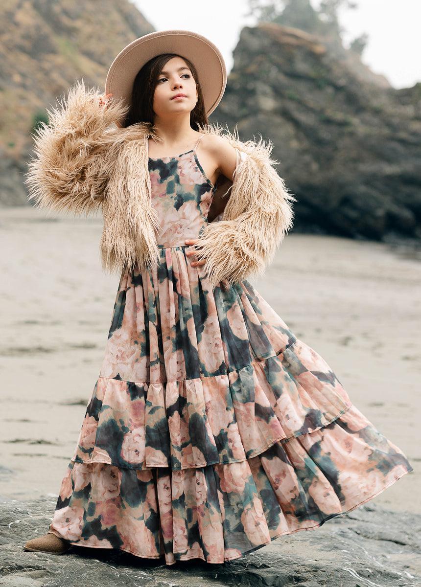 Catrin Dress in Cool Watercolor Girls Product Image