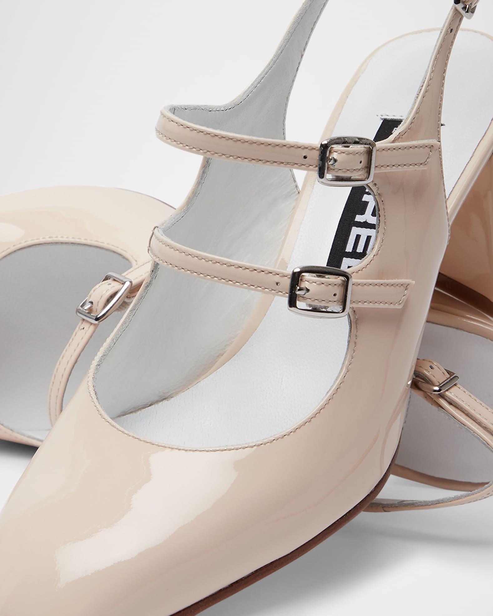 Banana Patent Mary Jane Slingback Pumps Product Image