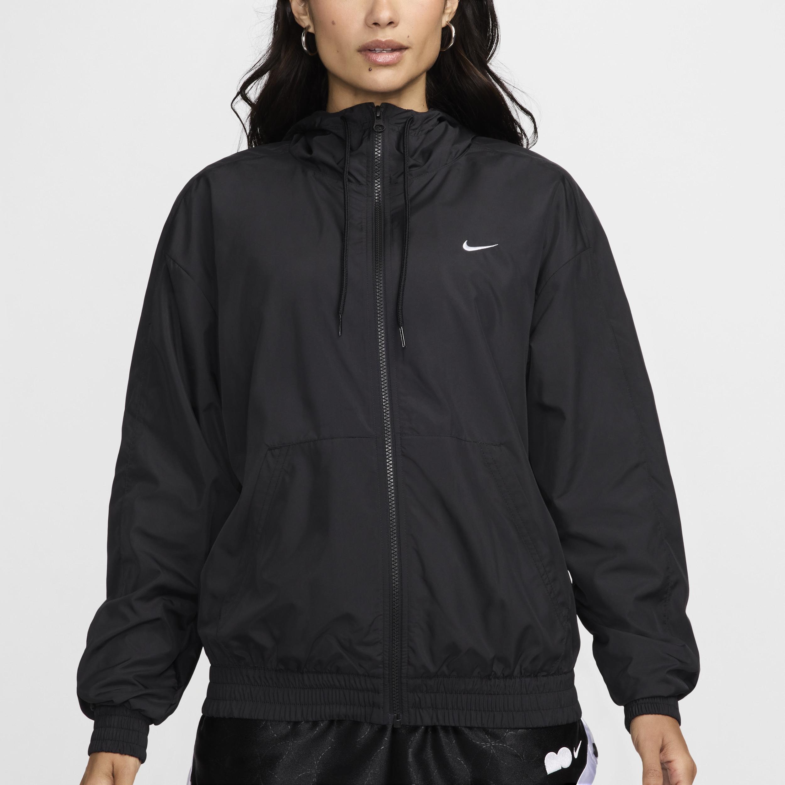 Women's Nike Sportswear UV Protection Loose Hooded Jacket, Size: Medium, Black Product Image