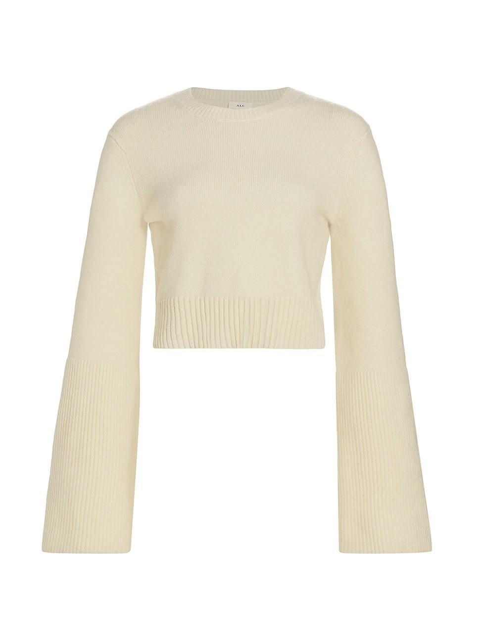 Womens Clover Merino Wool-Blend Sweater Product Image