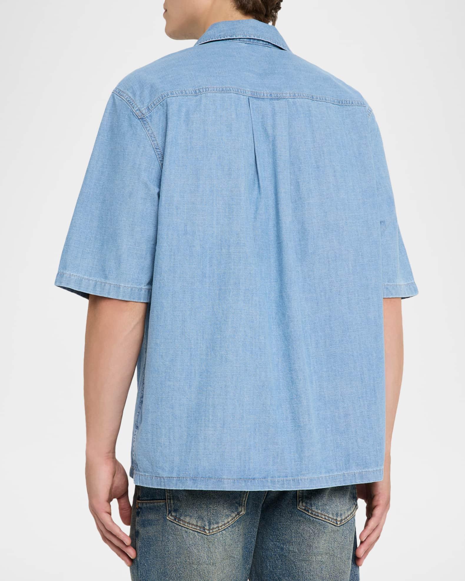 Men's Relaxed Chambray Camp Shirt Product Image