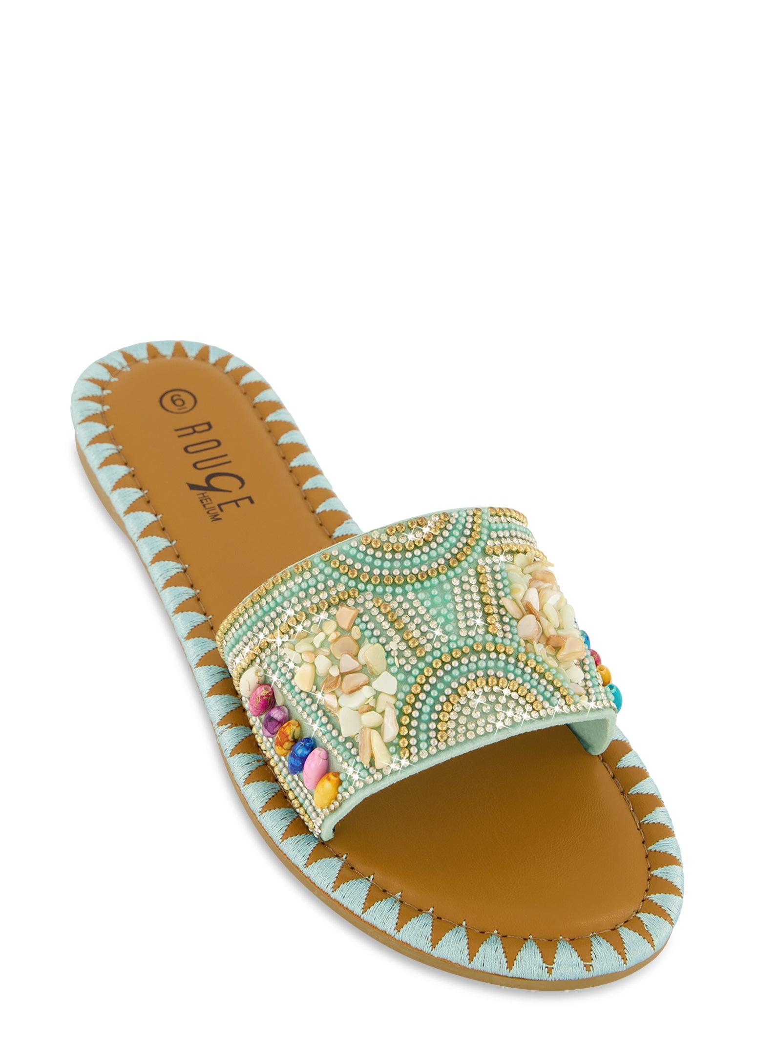 Womens Bohemian Slide Sandals Product Image