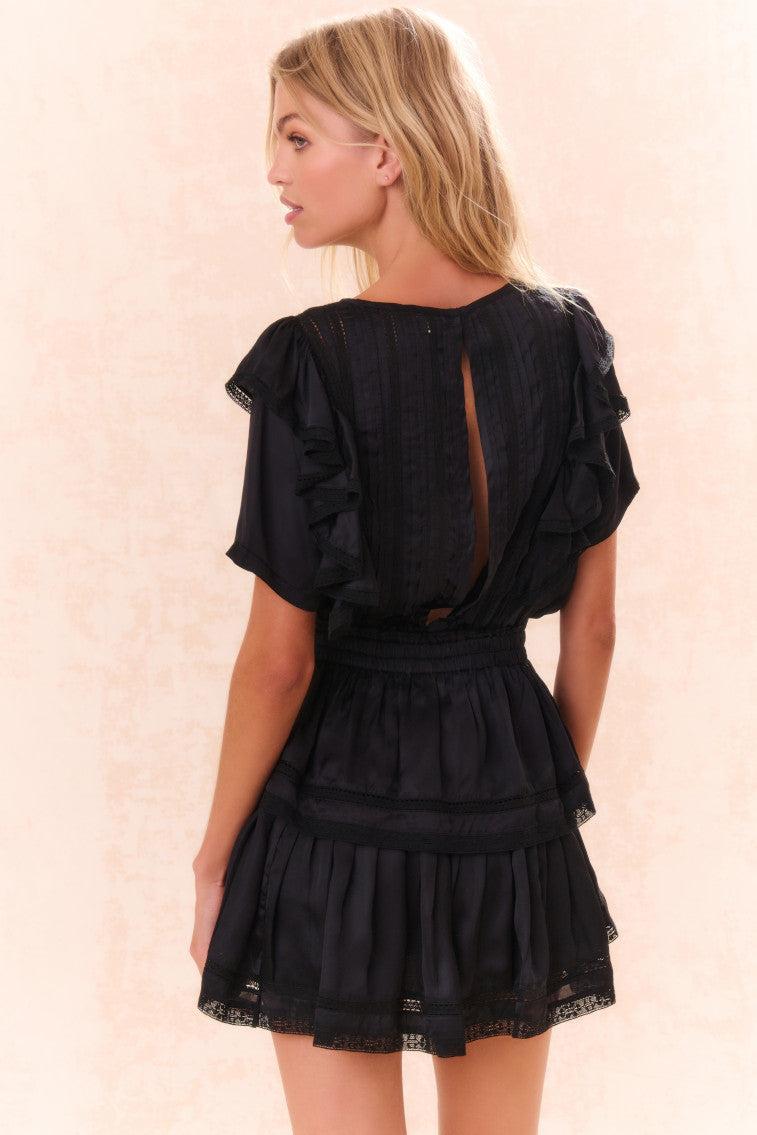 Natasha Ruffle Mini Dress Product Image